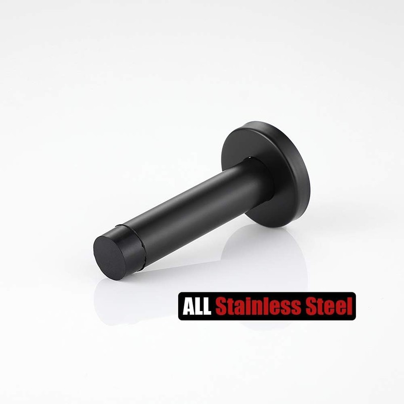 4 Pack White Door Stopper, 304 Stainless Steel Wall Mounted