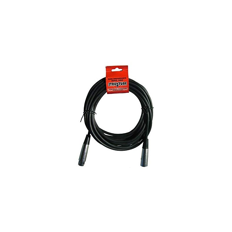 Strukture SMC20 20-Feet XLR Microphone Cable, Black