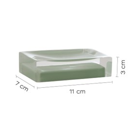 Gedy Soap Holder, Resin, Green Mint, Non applicabile