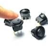 5 Pcs On-Off LED Round Rocker Toggle Switch Light DC