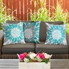 Qahing Pack of 4 Outdoor Waterproof Pillow Covers 18x18 Decorative