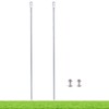 Kichwit 15.7" Metal Stakes for Yard Signs, 5/16 Inch Thickness,