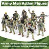 Covsen Army Men Action Figures Playset - 70+ PCS Realistic