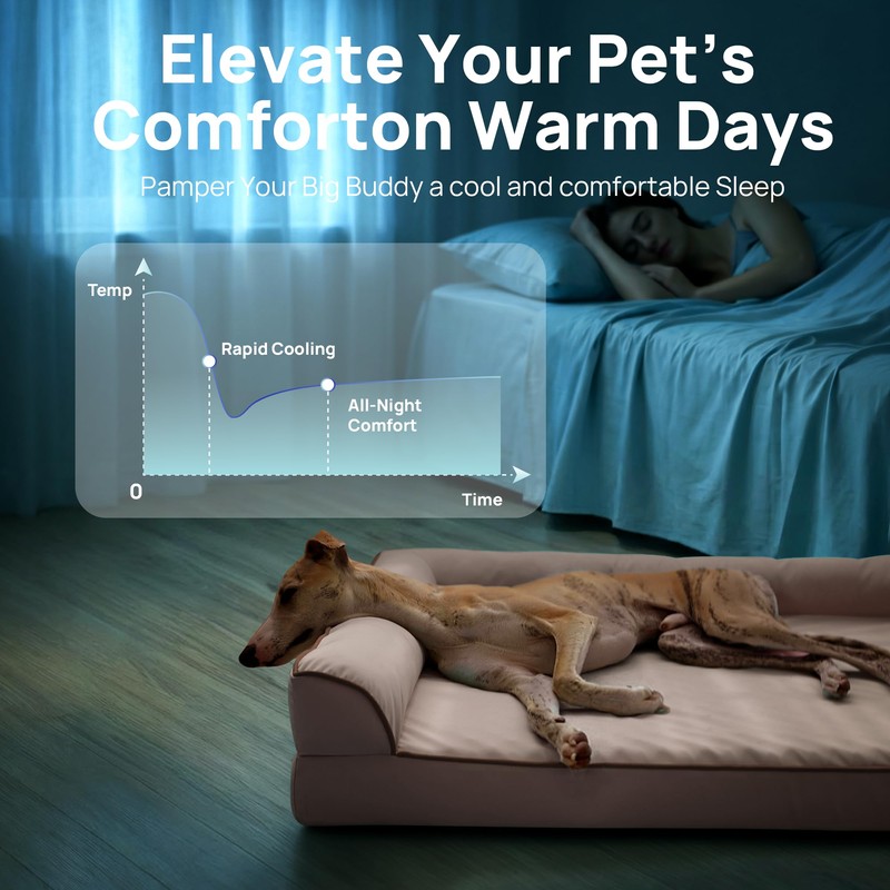 blunique Cooling Dog Bed for Small, Medium Dogs & Cats