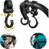Stroller Hook, Multi-Hook, Stroller, Luggage Hook, 360° Rotation, Velcro Included,