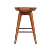 Boraam Bali Counter Height Swivel Stool, 24-Inch, Walnut