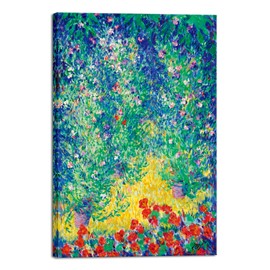 Wieco Art Large Canvas Prints Flowers in a Garden,1928 by Theodore Earl Butler Abstract Canvas Wall Art for Wall Decor and Home Office Decorations