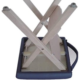 MASTER HEALTH PRODUCT Massage Wooden Folding Massage Stool Professional, Lightweight Handy Pedicure Stool, Massage Table Medical Spa Facial Salon Chair with Soft Cushion