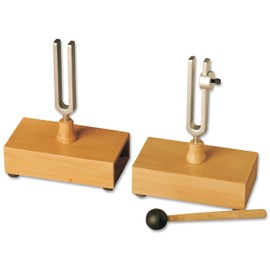 Frey Scientific Chrome Plated Steel Sympathetic-Differential Tuning Fork Set