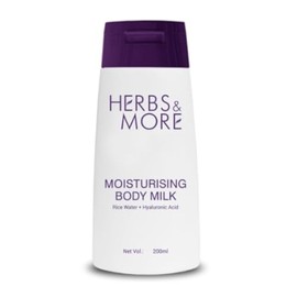 Herbs & More Moisturising Body Milk - 200ML | Deep Hydration & Nourishment | Softens and Smoothens Skin | Quick Absorption, Non-Greasy Finish, Improves Skin Texture and Elasticity