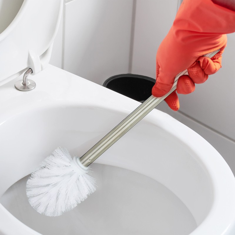 Relaxdays Toilet Brush, Set of 3, Replacement Toilet Brush, Removable