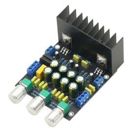 LM1875 2 * 20W Audio Power Amplifier Board with High Bass Adjustment Stereo 2.0 Class AB Home Theater HiFi 15-50W AMP,Dual Channel Subwoofer Amplifier Module