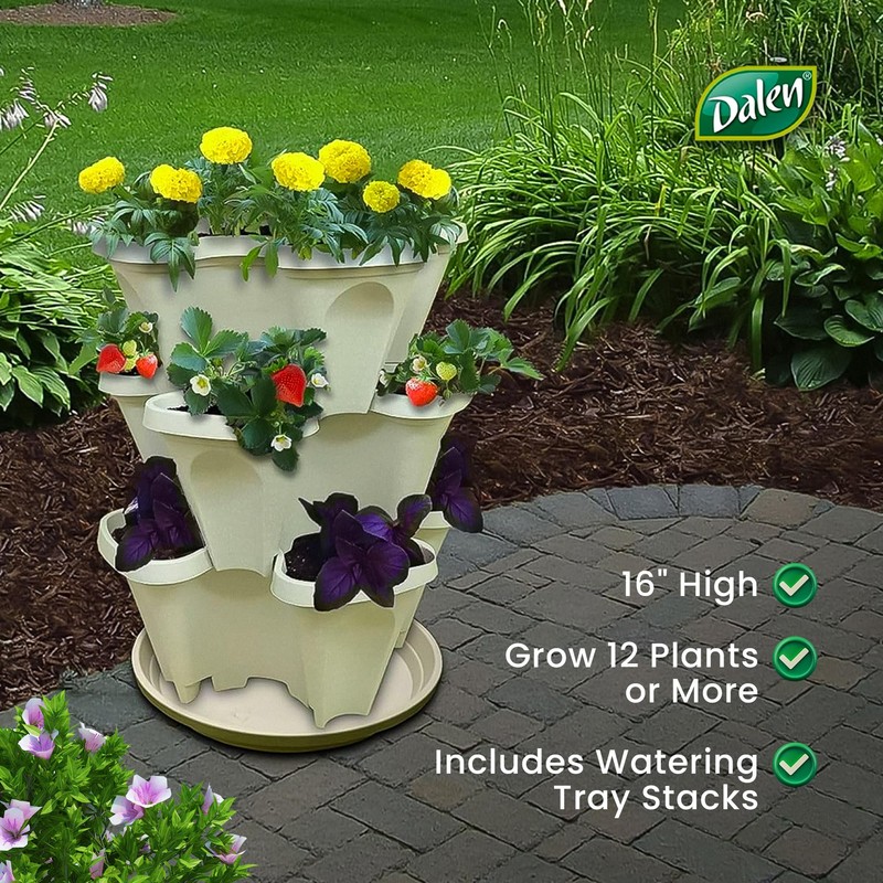 Dalen Stackable Garden - Indoor & Outdoor Vertical Planter -