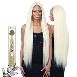 STRAIGHT 20" (2 Dark Brown) - Shake-N-Go Organique Mastermix Synthetic Bundle Weave