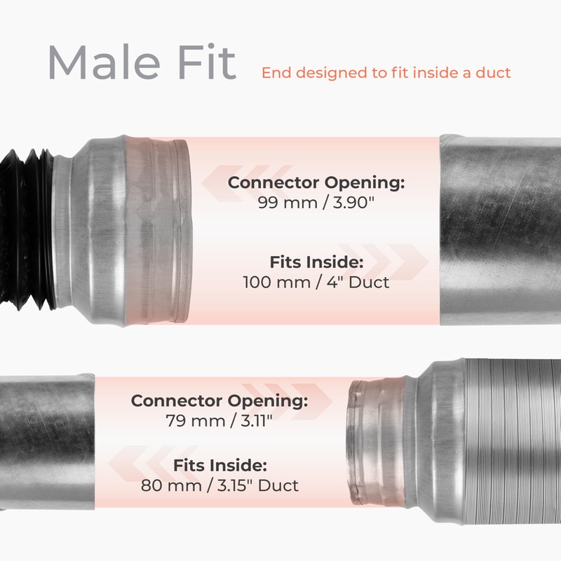 HVAC OV 10" to 4" Inch Round Duct Reducer -