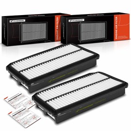 A-Premium - Filtro de aire de motor de 2 piezas compatible con Honda Odyssey 2002 2003 2004, 3.5L, reemplazo# 17220P8FA10