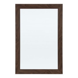DesignOvation Beatrice Framed Magnetic Dry Erase Board, 18x27, Walnut Brown