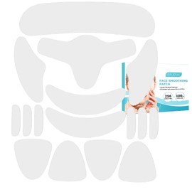 Amazleer Wiederverwendbare Anti-Falten-Pflaster für Gesicht Dekolleté, Faltenentferner-Streifen für Stirn, Augen, Mund, Hals, 256 Stück Glättungspads gegen Mimikfalten (256 PCS)