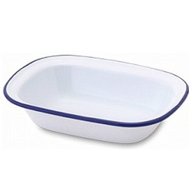 Posh Living 440WL POMEL Pie Dish, Blue, W 7.9 x D 5.9 x H 1.8 inches (20 x 15 x 4.5 cm)