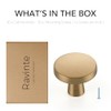 Ravinte 30 Pack Solid Single Hole Kitchen Round Cabinet Knobs