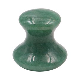 Tiardey 2Pcs Aventurine Gua Sha Mushroom Shape Massage Tool, Natural Aventurine Quartz Massage Tool for Face and Eyes, for Wrinkles Removal and Spa Relaxing