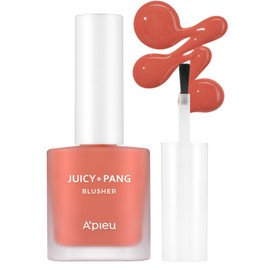 A'PIEU Juicy-Pang Water Blusher [CR02] – Fruity Liquid Blush for Cheeks, Buildable & Blendable Color, Hydrating Dewy Finish with Fruit Extract Blend & Rose Flower Water, 0.31 fl oz