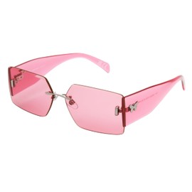 Foster Grant x Wicked Glinda Collection Sunglasses, Pink Perfection, Geometric Square, 62 mm, Unisex
