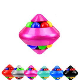 Magic Bean Puzzle Rotating Cube Toys for Kids,Magic Cube Creative Rotating Finger Spinner Puzzle Toy,Gyroscope Toy Rotating Finger Cube Jigsaw Toy Stress Games IQ Toy for Kids,Teen Xmas New Year Gifts