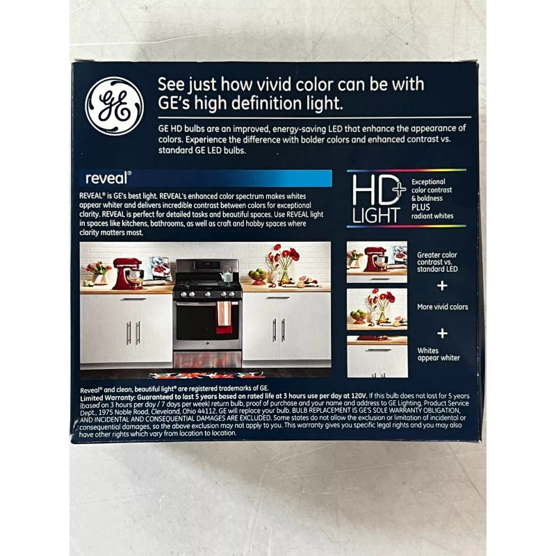 GE CASE OF 12 GE Reveal A21 E26 (Medium) LED