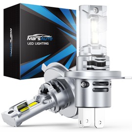 Marsauto H4/9003 Fog Bulbs, 36,000LM Super Bright Bulbs, 1:1 Small Size, H4 Bulb with Cooling Fan, Long Lifespan Plug and Play, Fog Light, Pack of 2