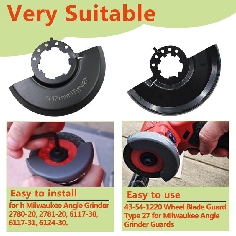 43-54-1220 Angle Grinder Safety Guard Fits for Milwauke Angle Grinder