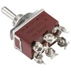 Heschen Metal Toggle Switch, KN3C-213 DPDT, ON/OFF/(ON) Side Momentary, 3
