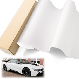 White Ultra Matte Flat Automotive Vinyl Wrap Car Vehicle Bubble Free Air Release 2pcs 4"x8" Sample