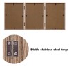 3 Picture Frame 5x7 Triple Hinged MDF Wood Grain with