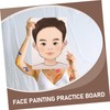 TEHAUX Face Painting Practice Board Reusable and Washable Makeup Board