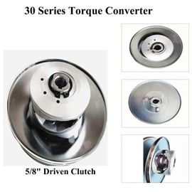 Chikia Go Kart 30 Series Torque Converter 5/8" Clutch Bore 6" Shaft Driver Pulley Clutch Compatible with Coleman Mini Bike Manco Comet 219457A