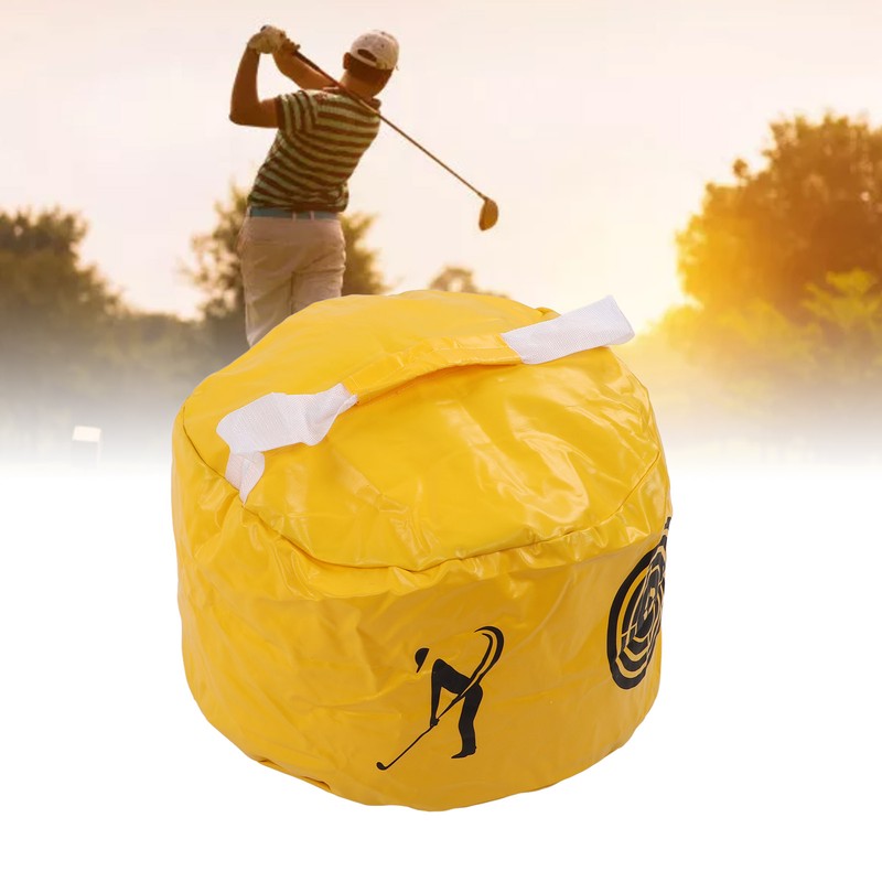 Golf Hitting Bag Waterproof PVC Smoothing Surfaces Zipper Design Golf