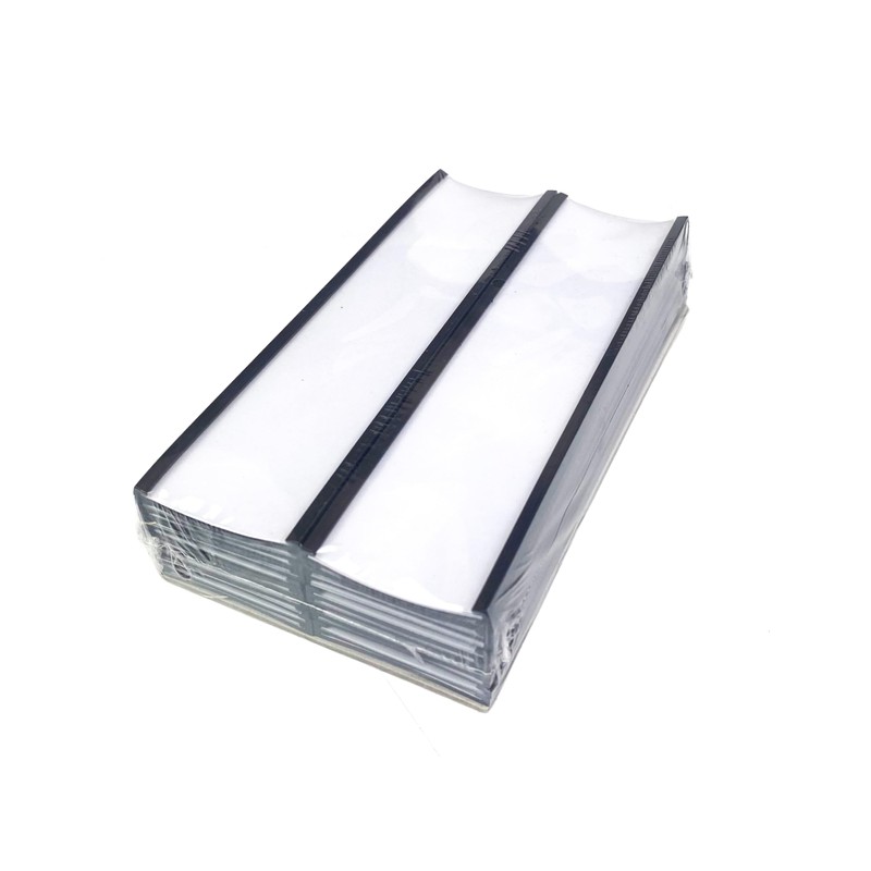 20 Magnetic Label Holders 40 x 150mm Pre-Cut C Profile