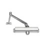 Global Door Controls Compact Commercial Door Closer in Aluminum with