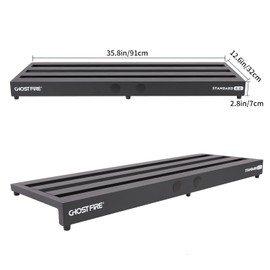 Ghost Fire Guitar Pedal Board Aluminum Alloy Effect Pedalboard with Carry Bag,V series (V-STANDARD 4.0)