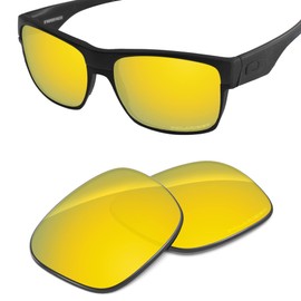 Tintart Performance Replacement Lenses Compatible with Oakley TwoFace Polarized Etched-Golden Yellow