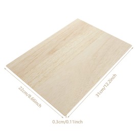 MIVIDE 12PCS A4 Balsa Wood, 300x210x3MM Balsa Wood Sheets, Balsa Wood Board for Arts and Crafts, School Projects, Wooden DIY Ornaments