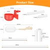 18 Pack Automatic Chicken Water Cups, Complete Set Pipeline Automatic