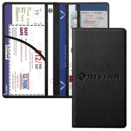 AVIRRO Car Registration and Insurance Holder for Rivian, Leather Card Holder, Vehicle Glove Box Organizer, For Rivian Accessories