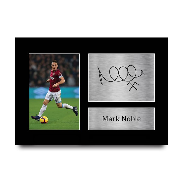 HWC Trading Mark Noble Gift Signed A4 Printed Autograph West Ham United Gifts Print Photo Picture Display
