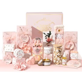 Qinline SPA Gifts for Women & Teen Girl – 10 PCS Mothers Day Birthday Gift Basket, Luxury Self Care Home Bath Set for Relaxing, Get Well Soon Care Package & Pampering Gifts for Her Friend Daughter Mom