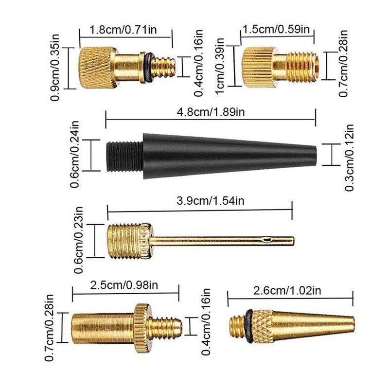 Bicycle Pump Adapter, 24 pcs Bike Multi-Function Replacement Valve Tool