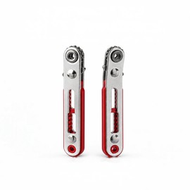 Mini Ratcheting Screwdriver for Tight Spaces – 4.06-Inch Reversible Alloy Steel Tool with 2 Screwdriver Bits for Home Repairs