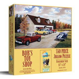 SUNSOUT INC - Bob's Toy Shop - 550 pc Jigsaw Puzzle by Artist: Ken Zylla - Finished Size 15" x 24" - MPN# 37776