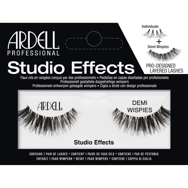 Ardell 1 Pair GENUINE ARDELL Studio Effects Demi Wispies Black